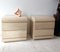 American Waterfall Nightstands in Faux Travertine Laminate, 1980s, Set of 2 12