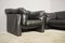 Moroso Sofa & Armchairs in Black Leather, 1984, Set of 3 23