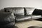 Moroso Sofa & Armchairs in Black Leather, 1984, Set of 3 28