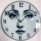 Reloj de pared Lina Cavalieri de vidrio viso de Fornasetti, Imagen 4