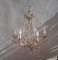 Lámpara de araña vintage grande de cristal de Murano, Imagen 6
