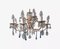 Vintage Italian Crystal Murano Chandelier, 1940s, Image 1