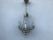 Small Vintage Crystal & Brass Cascade Chandelier, 1950s, Image 12