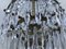 Small Vintage Crystal & Brass Cascade Chandelier, 1950s 32