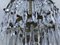 Small Vintage Crystal & Brass Cascade Chandelier, 1950s, Image 32