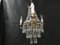 Small Vintage Crystal & Brass Cascade Chandelier, 1950s 23