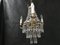 Small Vintage Crystal & Brass Cascade Chandelier, 1950s, Image 23