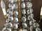 Small Vintage Crystal & Brass Cascade Chandelier, 1950s 24