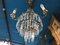 Small Vintage Crystal & Brass Cascade Chandelier, 1950s 28
