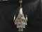 Small Vintage Crystal & Brass Cascade Chandelier, 1950s, Image 1