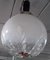 Lámpara colgante Mid-Century grande en forma de globo de cristal de Murano de Mazzega, 1969, Imagen 2