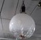 Lámpara colgante Mid-Century grande en forma de globo de cristal de Murano de Mazzega, 1969, Imagen 1