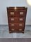 Military Campaign Chest of Drawers with Sliding Shelf, 1940s, Image 6
