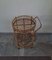 Mid-Century Italian Round Bamboo & Rattan Bar Cart, 1960s, Image 3