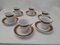 Vintage Italian Coffee Service in Versace style, 1970s, Set of 6 2