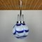 Vintage Blue Murano Glass Pendant Lamp from Mazzega, Italy, 1970s 12