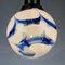 Vintage Blue Murano Glass Pendant Lamp from Mazzega, Italy, 1970s 9