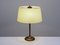 French Brass Table Lamp, 1950s 4