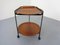 Mid-Century Folding Teak & Metal Serving Bar Cart, 1960s 9