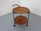 Mid-Century Folding Teak & Metal Serving Bar Cart, 1960s, Image 7