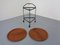 Mid-Century Folding Teak & Metal Serving Bar Cart, 1960s, Image 10