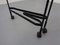 Mid-Century Folding Teak & Metal Serving Bar Cart, 1960s 16