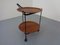 Mid-Century Folding Teak & Metal Serving Bar Cart, 1960s, Image 6