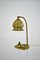 Vintage Vienna Secession style Table Lamp in Brass & Glass, Austria, 1930s 13