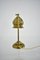 Vintage Vienna Secession style Table Lamp in Brass & Glass, Austria, 1930s 15