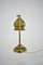 Vintage Vienna Secession style Table Lamp in Brass & Glass, Austria, 1930s, Image 15