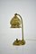 Vintage Vienna Secession style Table Lamp in Brass & Glass, Austria, 1930s 12