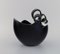 Primadonna Schale aus schwarz glasierter Keramik von Claydies für Kähler 3