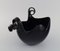 Primadonna Schale aus schwarz glasierter Keramik von Claydies für Kähler 5