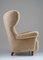Großer dänischer Mid-Century Sessel aus Schafsfell, 1940er 3