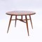 Vintage Drop Leaf Round Coffee Table attributed to Ercol, 1960s, Image 1