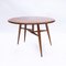 Vintage Drop Leaf Round Coffee Table attributed to Ercol, 1960s, Image 9