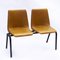 Conjoined Mustard Vinyl Chair Seat, 1980s 6