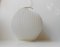 White Acrylic Beehive Pendant Lamp by Svend Aage Holm-Sorensen, 1950s 2