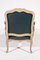 Louis XV Green Leather Armchair, France, 1900s, Image 4