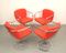 Chromed Tulip Wire Swivel Chairs, 1970s, Set of 4 4