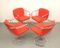 Chromed Tulip Wire Swivel Chairs, 1970s, Set of 4, Image 4