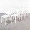 French T37 Bistro Dining Chairs attributed to Tolix, 1950s, Set of 7, Image 1