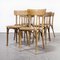 Light Oak Dining Chairs attributed to Michael Thonet, 1950s, Set of 8, Image 3