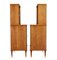 Mid-Century Scandinavian Elm Cabinets, 1950s, Set of 2 7