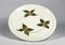 White Ceramic Plate with Green Edges and Agrifoglio Decoration by Bozzi Appignano, 1990s 1