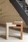 Yume Bedside Table in Oak and Travertine Stone from Joyful Homes 3