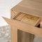 Yume Bedside Table in Oak and Travertine Stone from Joyful Homes 5