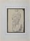 Augustin de Saint-Aubin, Figure of Man, Original Pencil Drawing, 19th Century 1