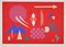 Otto Hofmann, Red Composition, Original Screen Print, 1989 1
