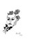 Enrico Josef Cucchi, Máscara con flores, Dibujo original de tinta china, 2020, Imagen 1
